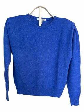 B1-3 Autumn Cashmere Blue with silver Sparkle Sweater